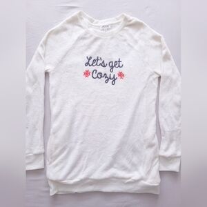 Ardene White Plush Terry Pullover